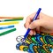 BAZIC 24 Classic Colors Washable Markers, Fine Tip, for Kids School Art